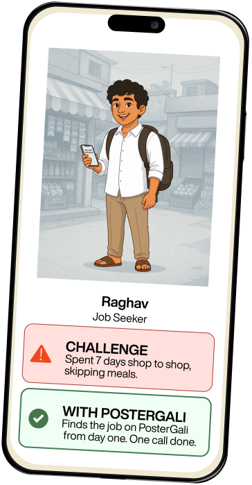 Raghav, a local job seeker