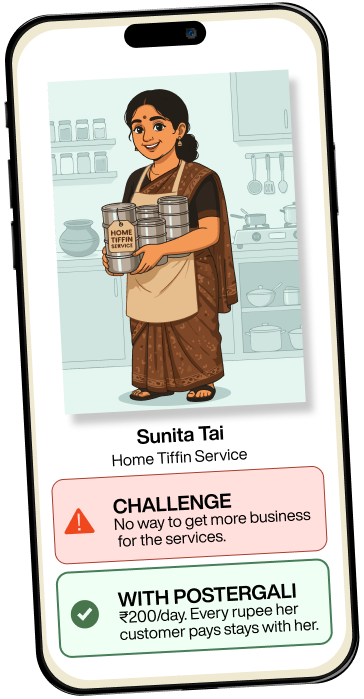 Sunita Tai, a home tiffin service provider