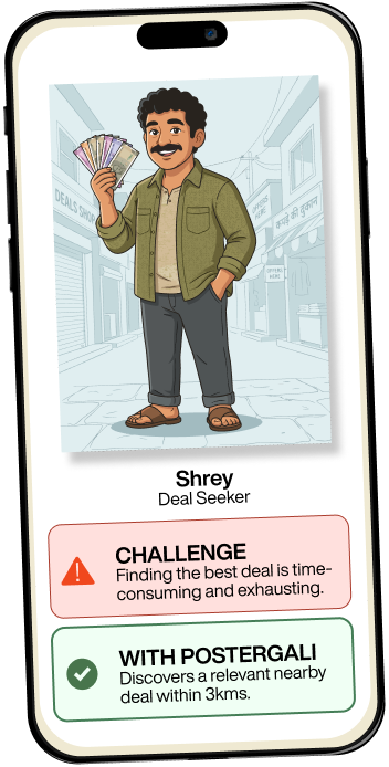 Shrey, a local deal seeker